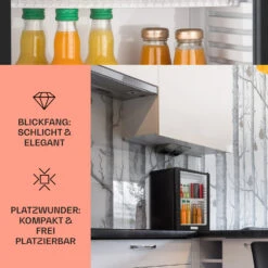 MKS-12 Minibar 24 Liter Klasse E Schwarz Glas 0dB 11 MKS-12 Minibar 24 Liter Klasse E Schwarz Glas 0dB -Küchenmaschinen Verkäufe 10005439 DE 0003 usp