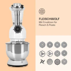 Lucia Küchenmaschine 3-in-1 2000 W / 2,7 PS 5 Ltr Edelstahl BPA-frei -Küchenmaschinen Verkäufe 10008236 de 0005 logo