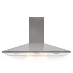 TR90WS Dunstabzugshaube Ablufthaube LED-Licht Edelstahl 90 Cm 340 M³/h -Küchenmaschinen Verkäufe 10011486 yy 0003 front Klarstein TR90WS Dunstabzugshaube 3x Filter reedit v2