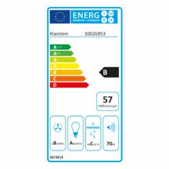 Bon Vivant Blanc Dunstabzugshaube 90cm 630,5m³/h Timer Glas Edelstahl -Küchenmaschinen Verkäufe 10026953 energy label