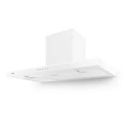 Bon Vivant Blanc Dunstabzugshaube 90cm 630,5m³/h Timer Glas Edelstahl -Küchenmaschinen Verkäufe 10026953 yy 0007 titel Klarstein Bon Vivant Blanc Dunstabzugshaube neu