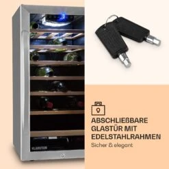 Vinamour 26 Uno Weinkühlschrank 26 Flaschen 88 Liter Edelstahl LED -Küchenmaschinen Verkäufe 10028491 de 0004 logo