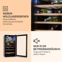 Vinamour 26 Uno Weinkühlschrank 26 Flaschen 88 Liter Edelstahl LED -Küchenmaschinen Verkäufe 10028491 de 0005 logo