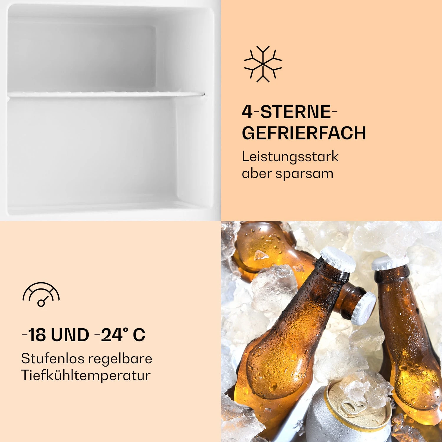 Garfield Gefrierschrank Gefrierwürfel 35 L 65 W 2 Etagen Edelstahl 6 Garfield Gefrierschrank Gefrierwürfel 35 L 65 W 2 Etagen Edelstahl – Bild 4