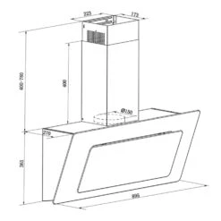 Lorea Dunstabzugshaube Kopffrei 90cm 290 M³/h Touch Glas Schwarz 12 Lorea Dunstabzugshaube Kopffrei 90cm 290 M³/h Touch Glas Schwarz -Küchenmaschinen Verkäufe 10030212 yy 0006 logo Klarstein Lorea Abzugshaube 90 cm schwarz