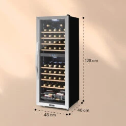 Vinamour 54 Duo Weinkühlschrank 2 Zonen 148 Ltr 54 Fl Touch-Display -Küchenmaschinen Verkäufe 10030714 yy 0007 logo
