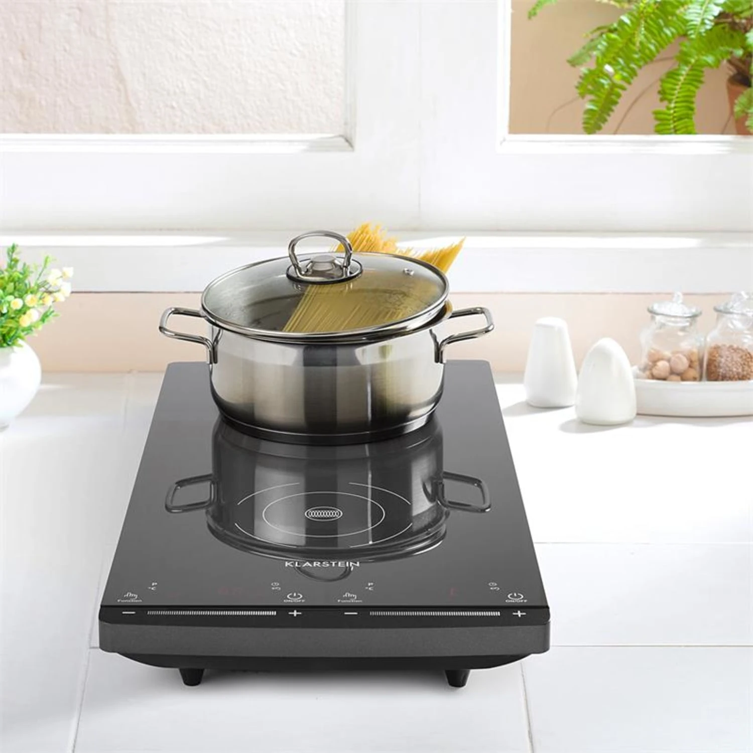 VariCook Slim Induktionskochfeld 2 Kochplatten 2900W 60-240 °C Schwarz 3 VariCook Slim Induktionskochfeld 2 Kochplatten 2900W 60-240 °C Schwarz – Bild 2