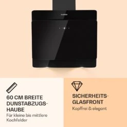 Aurica 60 Dunstabzugshaube 60cm 600 M³/h LED Touch Glas -Küchenmaschinen Verkäufe 10031904 de 0003 logo