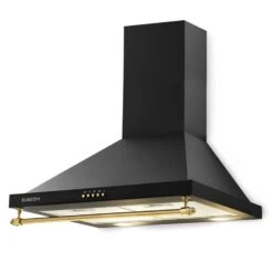 Montblanc 60 Dunstabzugshaube 610m³/h 165W 2x1,5W LED Reling -Küchenmaschinen Verkäufe 10031992 yy 0010 front Klarstein Montblanc 60 Dunstabzugshaube schwarz