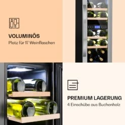 Vinovilla 17 Built-In Duo Weinkühlschrank 2 Zonen 53l 17 Fl. Glastür -Küchenmaschinen Verkäufe 10032030 de 0006 logo