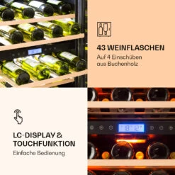 Vinovilla 43 Built-In Duo Weinkühlschrank 2 Zonen 129l 43 Fl Glastür 14 Vinovilla 43 Built-In Duo Weinkühlschrank 2 Zonen 129l 43 Fl Glastür -Küchenmaschinen Verkäufe 10032031 de 0005 logo