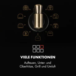 Victoria Einbaubackofen Retro-Design 9 Funktionen 50-250°C Schwarz -Küchenmaschinen Verkäufe 10032460 de 0004 logo