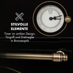 Victoria Einbaubackofen Retro-Design 9 Funktionen 50-250°C Schwarz -Küchenmaschinen Verkäufe 10032460 de 0006 logo