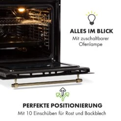 Victoria Einbaubackofen Retro-Design 9 Funktionen 50-250°C Schwarz -Küchenmaschinen Verkäufe 10032460 de 0007 logo