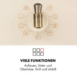 Victoria Einbaubackofen Retro-Design 9 Funktionen 50-250°C Elfenbein -Küchenmaschinen Verkäufe 10032485 de 0004 logo