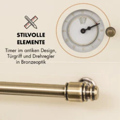 Victoria Einbaubackofen Retro-Design 9 Funktionen 50-250°C Elfenbein -Küchenmaschinen Verkäufe 10032485 de 0006 logo