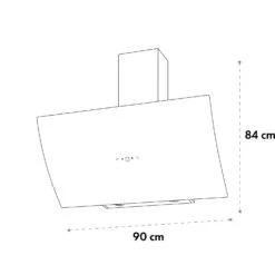 Annabelle 60 Dunstabzugshaube Glas 595 M³/h Touch-Armatur Weiß -Küchenmaschinen Verkäufe 10032684 yy 0009 logo