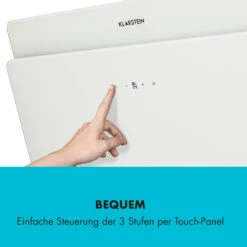 Klarstein Aurica 60 Dunstabzugshaube 60cm 600 M³/h LED Touch Glas Weiß -Küchenmaschinen Verkäufe 10032765 de 0008 logo