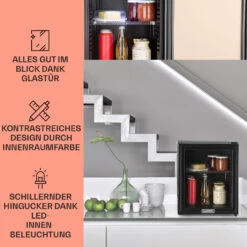 Brooklyn 32 Mini-Kühlschrank Glastür LED Ablage 11 Brooklyn 32 Mini-Kühlschrank Glastür LED Ablage -Küchenmaschinen Verkäufe 10032779 DE 0003 usp