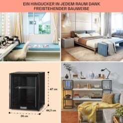Brooklyn 32 Mini-Kühlschrank Glastür LED Ablage 14 Brooklyn 32 Mini-Kühlschrank Glastür LED Ablage -Küchenmaschinen Verkäufe 10032779 DE 0006 usp