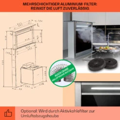 Royal Flush Eco Dunstabzugshaube 60 Cm 576 M³/h A+ -Küchenmaschinen Verkäufe 10032863 de 0005 usp