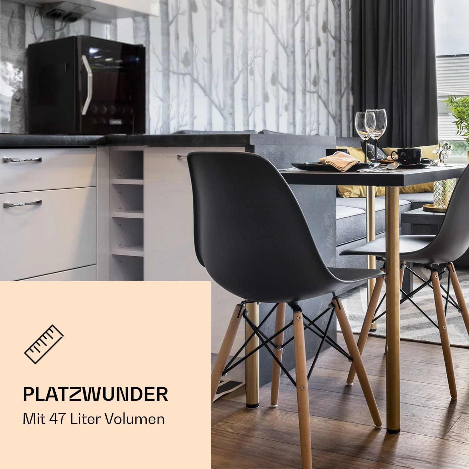 Beersafe L Onyx Kühlschrank 47 Liter 2 Böden Panoramaglastür. 4 Beersafe L Onyx Kühlschrank 47 Liter 2 Böden Panoramaglastür. – Bild 2