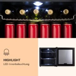 Beersafe L Onyx Kühlschrank 47 Liter 2 Böden Panoramaglastür. 12 Beersafe L Onyx Kühlschrank 47 Liter 2 Böden Panoramaglastür. -Küchenmaschinen Verkäufe 10032870 de 0004 logo