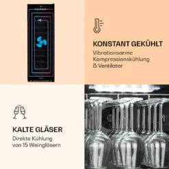 Bellevin 62 Weinkühlschrank 56 Flaschen 5-20°C EEC G 14 Bellevin 62 Weinkühlschrank 56 Flaschen 5-20°C EEC G -Küchenmaschinen Verkäufe 10032923 de 0005 logo