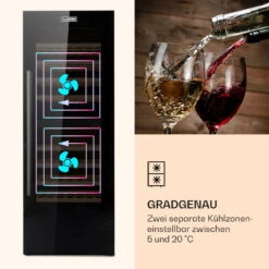 Barossa 77 Duo Weinkühlschrank 2 Zonen 191 L 77 Fl. Touch LED Schwarz -Küchenmaschinen Verkäufe 10032963 de 0005 logo