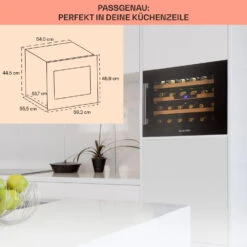 Vinsider 24 Built-In Uno Onyx Einbau-Weinkühlschrank 24 Flaschen 57 L -Küchenmaschinen Verkäufe 10032965 de 0005 usp