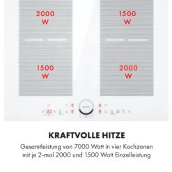 Delicatessa 60 Induktionskochfeld 4 Zonen 7000W Timer Weiß 16 Delicatessa 60 Induktionskochfeld 4 Zonen 7000W Timer Weiß -Küchenmaschinen Verkäufe 10033027 de 0004 logo