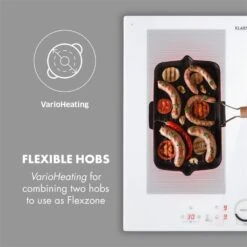 Delicatessa 60 Induktionskochfeld 4 Zonen 7000W Timer Weiß 15 Delicatessa 60 Induktionskochfeld 4 Zonen 7000W Timer Weiß -Küchenmaschinen Verkäufe 10033027 yy 0003 logo Klarstein Delicatessa 60 Induktionskochfeld weiss