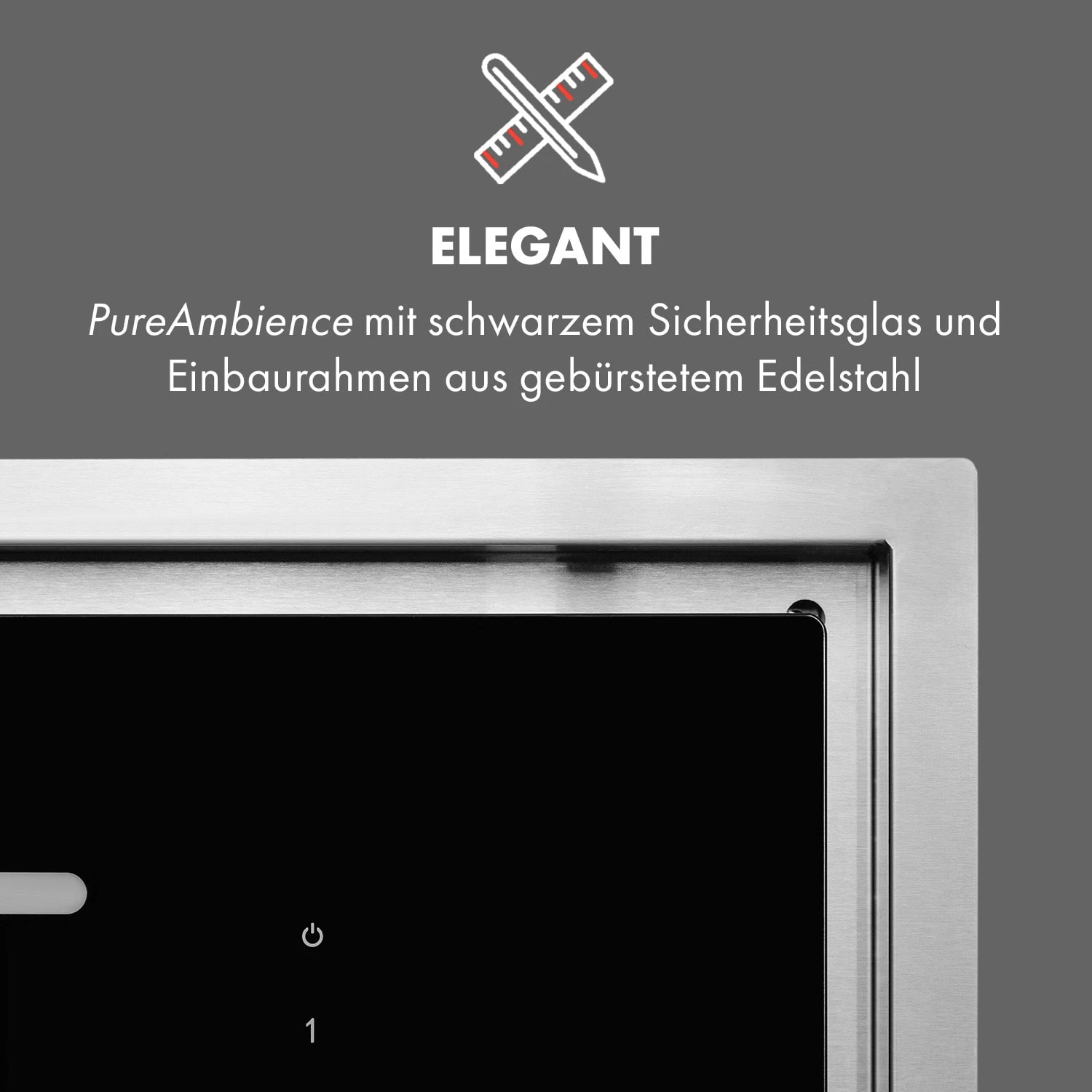 High Line Deckenhaube 90cm 410 M3/h 75W 3 Stufen Fernbedienung Schwarz 10 High Line Deckenhaube 90cm 410 M3/h 75W 3 Stufen Fernbedienung Schwarz – Bild 8