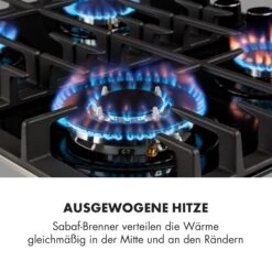 Ignito 4 Zonen Gaskochfeld 4-flammig Sabaf-Brenner Glaskeramik Schwarz -Küchenmaschinen Verkäufe 10033132 de 0003 logo