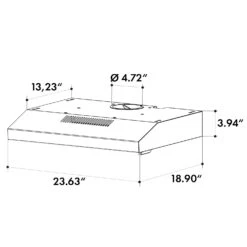 Contempo Neo Unterbau-Abzugshaube 60cm 175m³/h Edelstahl LED Acryl -Küchenmaschinen Verkäufe 10033471 uk 0009 logo