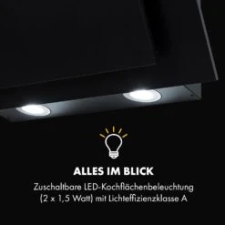Athena Dunstabzugshaube 60cm Abluft: 350 M³/h LED Schwarz -Küchenmaschinen Verkäufe 10033766 de 0007 logo