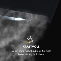 Athena Dunstabzugshaube 60cm Abluft: 350 M³/h LED Schwarz -Küchenmaschinen Verkäufe 10033766 de 0008 logo