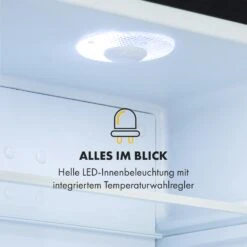 Frosty Mini-Kühlschrank EEC A Spiegelglastür 10 Liter Schwarz -Küchenmaschinen Verkäufe 10033836 de 0007 logo