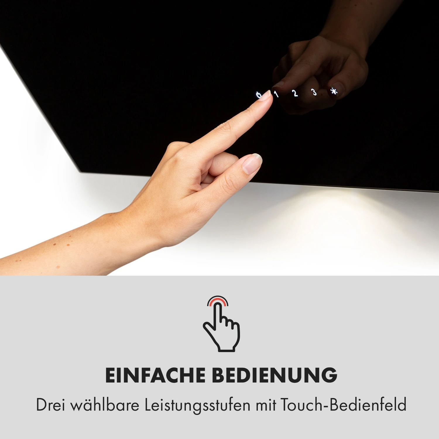 Alina Dunstabzugshaube 90cm 600 M³/h LED-Display Ambientelicht Schwarz 6 Alina Dunstabzugshaube 90cm 600 M³/h LED-Display Ambientelicht Schwarz – Bild 4