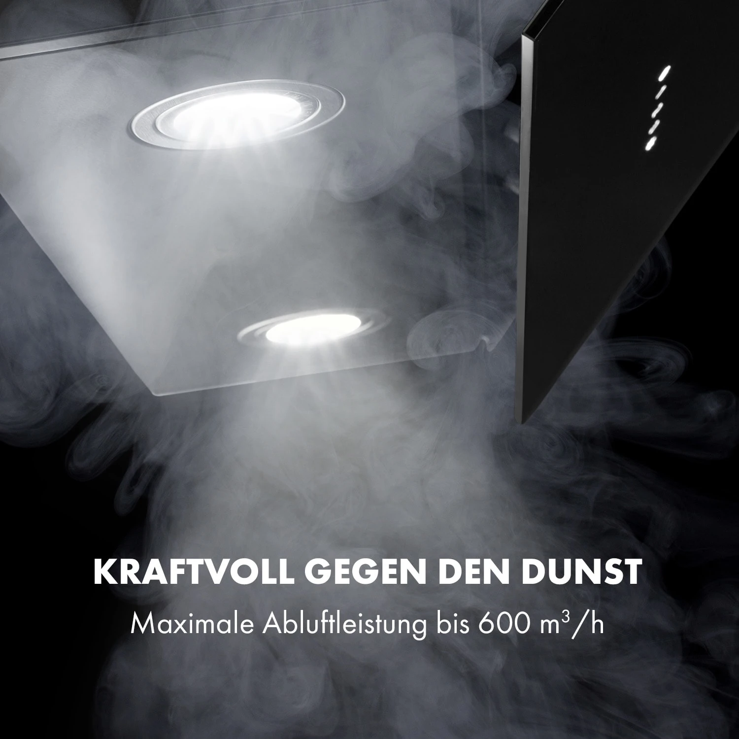 Alina Dunstabzugshaube 90cm 600 M³/h LED-Display Ambientelicht Schwarz 7 Alina Dunstabzugshaube 90cm 600 M³/h LED-Display Ambientelicht Schwarz – Bild 5