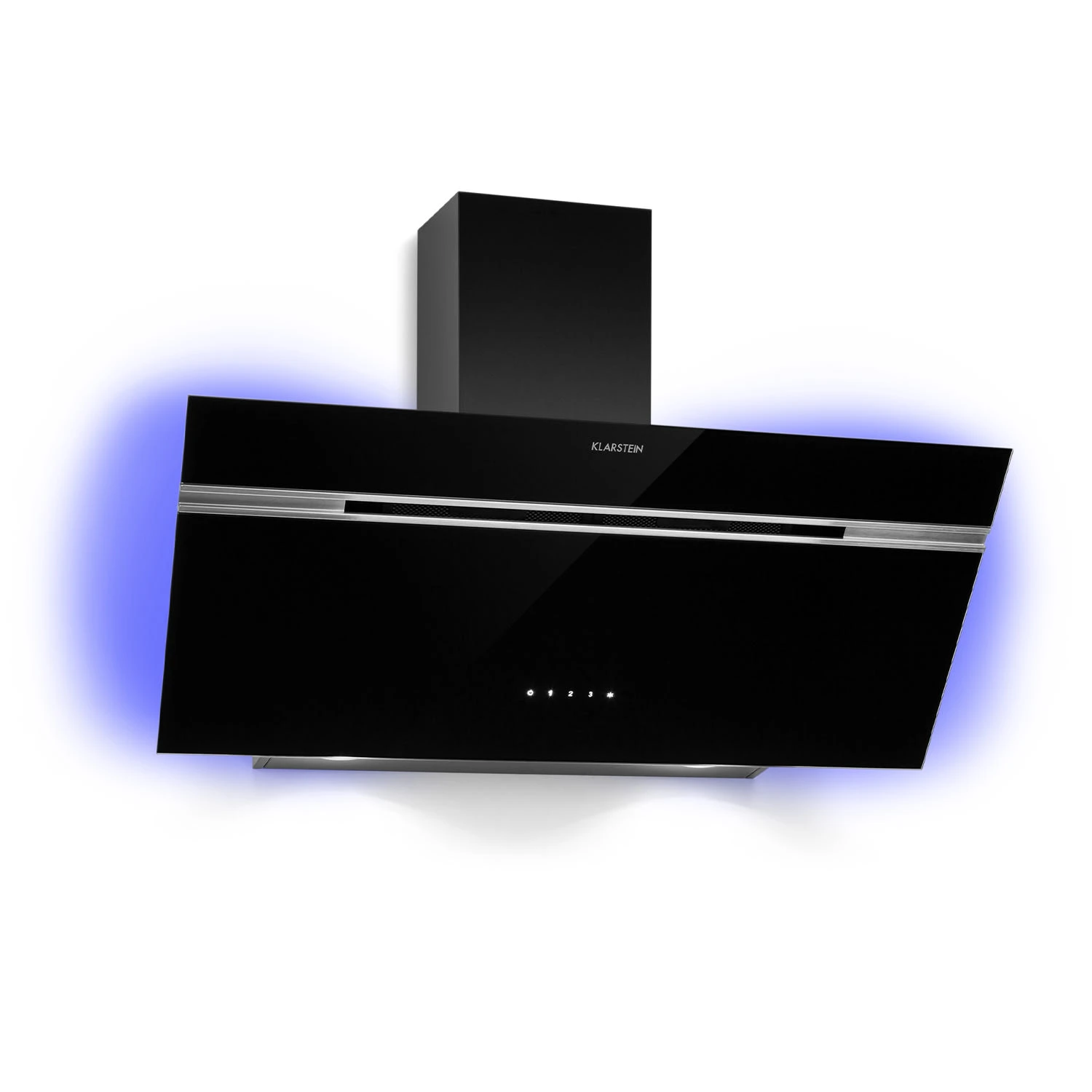 Alina Dunstabzugshaube 90cm 600 M³/h LED-Display Ambientelicht Schwarz 3 Alina Dunstabzugshaube 90cm 600 M³/h LED-Display Ambientelicht Schwarz