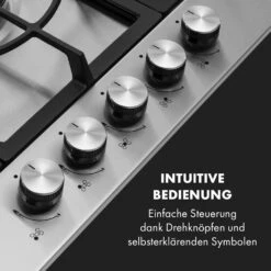 Ignito 5 Zonen Gaskochfeld 5-flammig Sabaf-Brenner Edelstahl Silber 14 Ignito 5 Zonen Gaskochfeld 5-flammig Sabaf-Brenner Edelstahl Silber -Küchenmaschinen Verkäufe 10034111 de 0004 logo