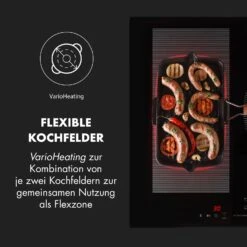 Delicatessa 3 Flex Induktionskochfeld 3 Zonen 6600W Flexzone Schwarz -Küchenmaschinen Verkäufe 10034194 de 0004 logo