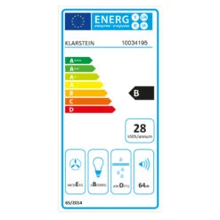Athena 90 Dunstabzugshaube 90cm 300m³/h 69W Edelstahl -Küchenmaschinen Verkäufe 10034195 energy label