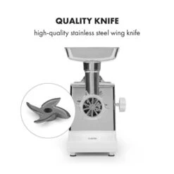 Kraftprotz Elektrischer Fleischwolf 700 W Kupfermotor Edelstahl -Küchenmaschinen Verkäufe 10034215 yy 0004 logo Klarstein Kraftprotz elektrischer Fleischwolf weiss