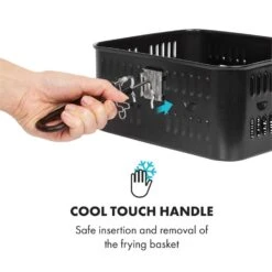 AeroVital Cube Chef Heißluftfritteuse Frittierkorb Zubehör Edelstahl -Küchenmaschinen Verkäufe 10034407 yy 0005 logo Klarstein AeroVital Cube Chef Frittierkorb