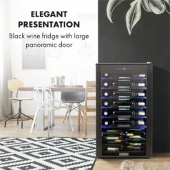 Vinomatica 36 Uno Weinkühlschrank 95l Touch-Bedienfeld 85W 4-18 °C -Küchenmaschinen Verkäufe 10034466 yy 0003 logo Klarstein Vinomatica Weinkuehlschrank 95l schwarz