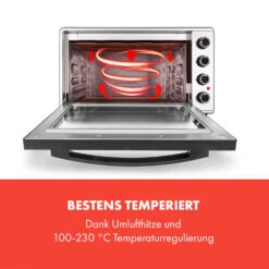 Masterchef 45 Mini-Backofen 45l 2000W 100-230 °C Timer Silber -Küchenmaschinen Verkäufe 10034497 de 0003 logo
