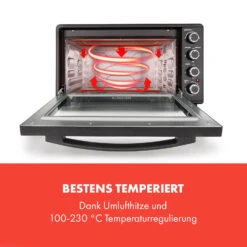 Masterchef 60 Mini-Backofen 60l 2000W 100-230 °C Timer Schwarz -Küchenmaschinen Verkäufe 10034498 de 0003 logo