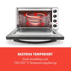 Masterchef 60 Mini-Backofen 60l 2000W 100-230 °C Timer Silber -Küchenmaschinen Verkäufe 10034499 de 0003 logo